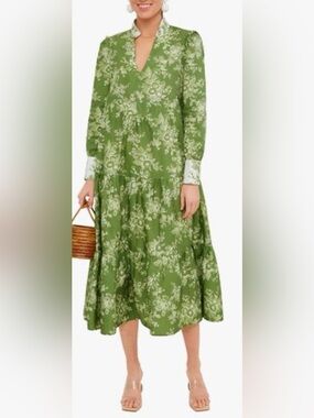 Tuckernuck Green Floral Dress,